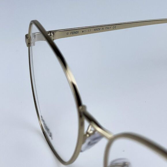 NEW Fendi FE50007U 033 Light Gold Butterfly Women Eyeglasses - Picture 10 of 10